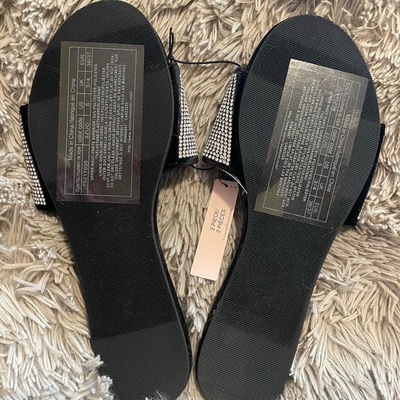 🖤Victoria’s Secret Embellished Velvet Slides - Picture 3 of 5
